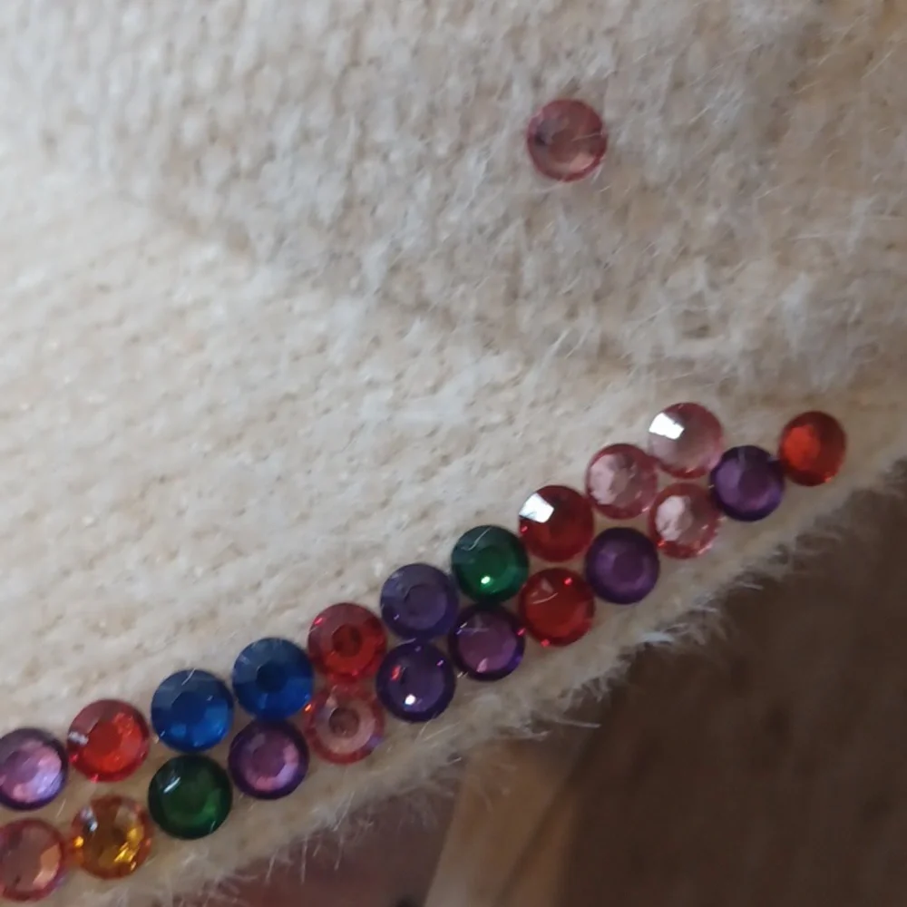 Rare Multi-Colored Rhinestone Teddy Bear Adjustable Hat - Picture 3 of 8